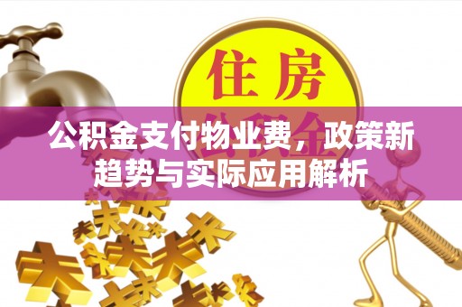 灵川公积金支付物业费，政策新趋势与实际应用解析