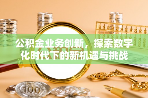 灵川公积金业务创新，探索数字化时代下的新机遇与挑战