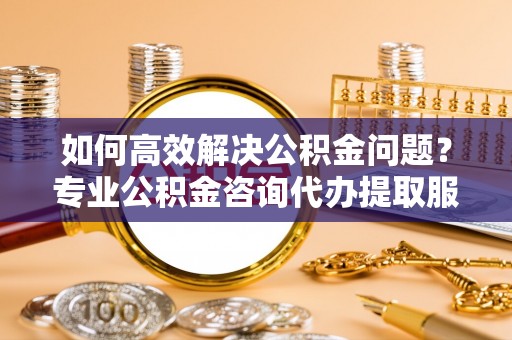 灵川如何高效解决公积金问题？专业公积金咨询代办提取服务来帮你