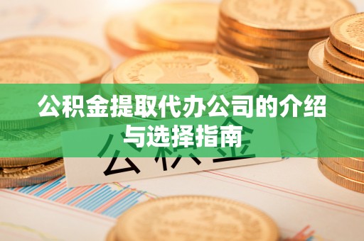 灵川公积金提取代办公司的介绍与选择指南