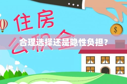 灵川合理选择还是隐性负担？
